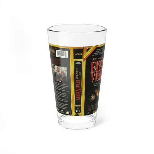FATAL VISION (VHS COVER) Pint Glass 16oz 16oz - Go Mug Yourself