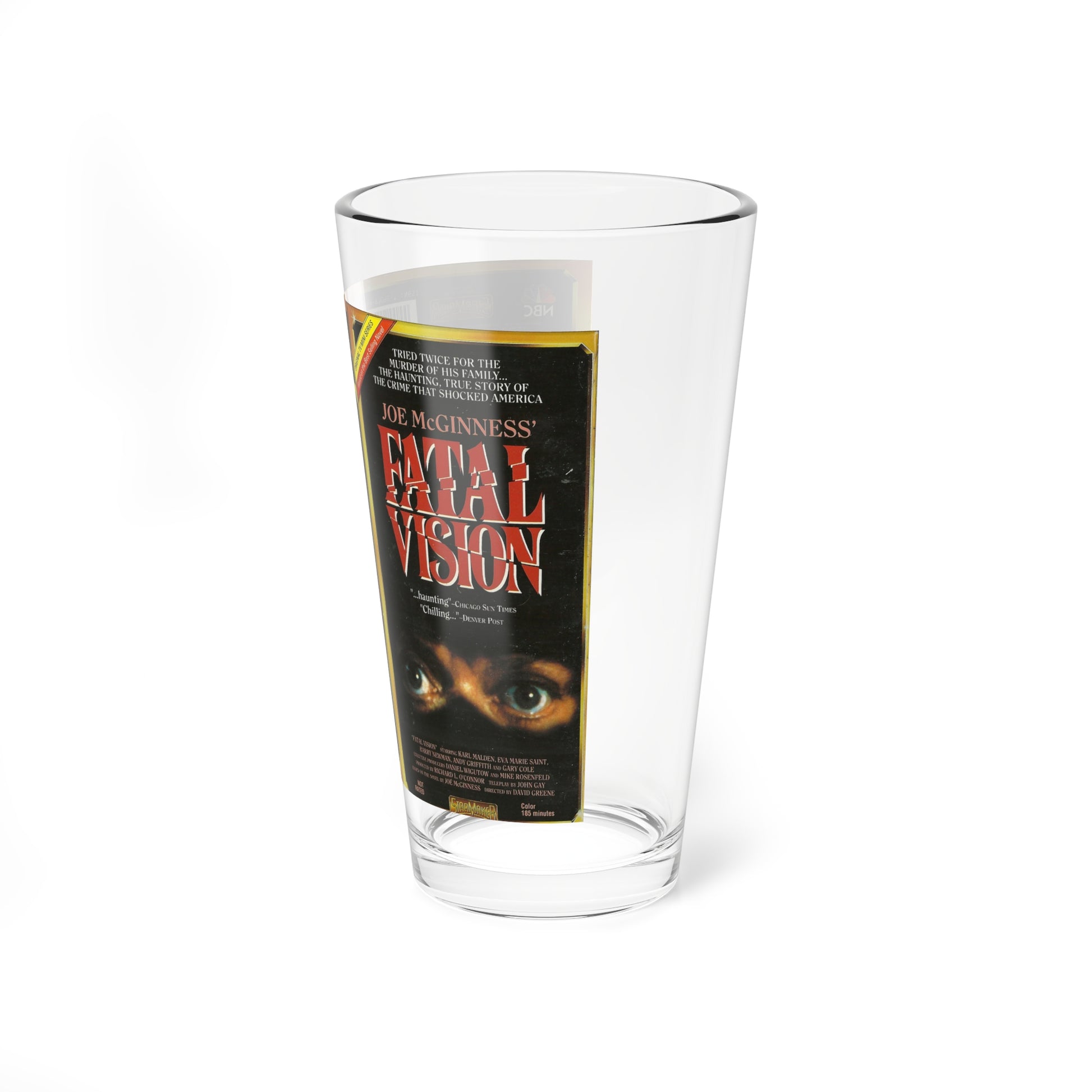 FATAL VISION (VHS COVER) Pint Glass 16oz-Go Mug Yourself