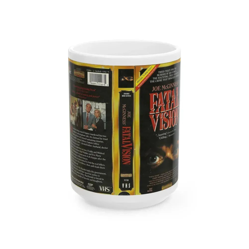 FATAL VISION (VHS COVER) - White Coffee Mug 15oz - Go Mug Yourself