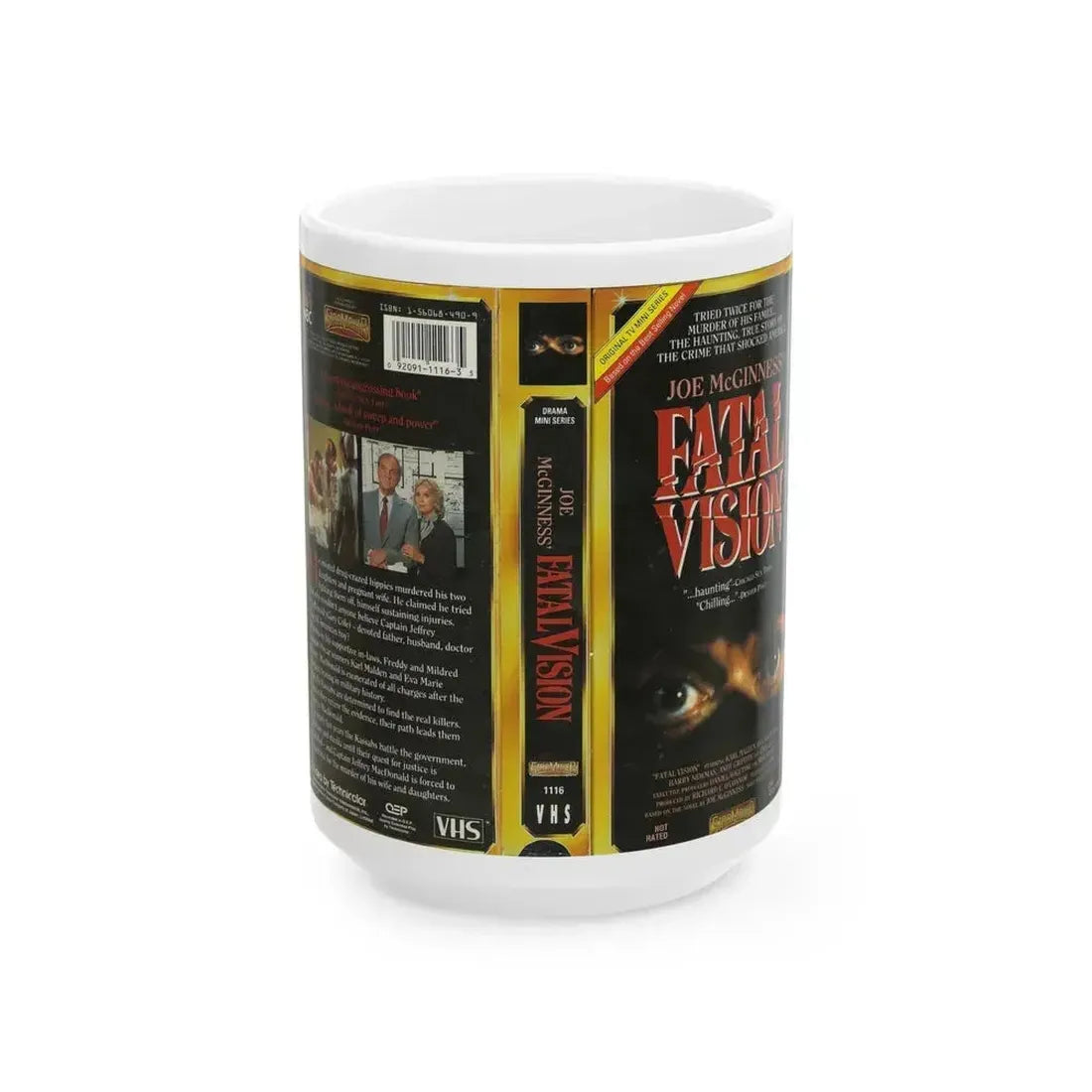 FATAL VISION (VHS COVER) - White Coffee Mug 15oz - Go Mug Yourself