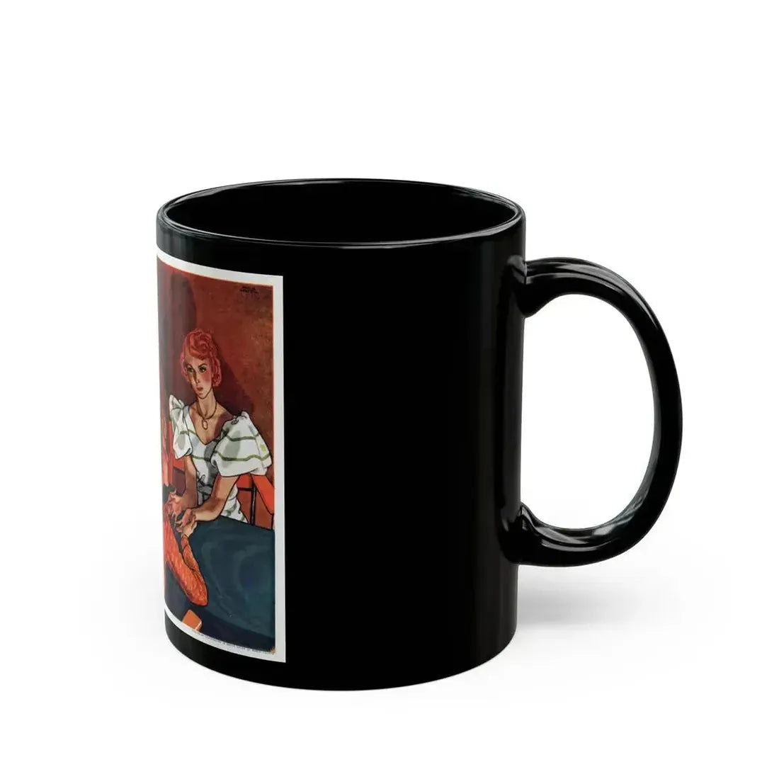 Fate in Her Hands (1), The American Magazine, April 1936 - Black Coffee Mug - Go Mug Yourself
