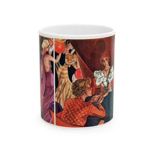 Fate in Her Hands (1), The American Magazine, April 1936 - White Coffee Mug 11oz - Go Mug Yourself