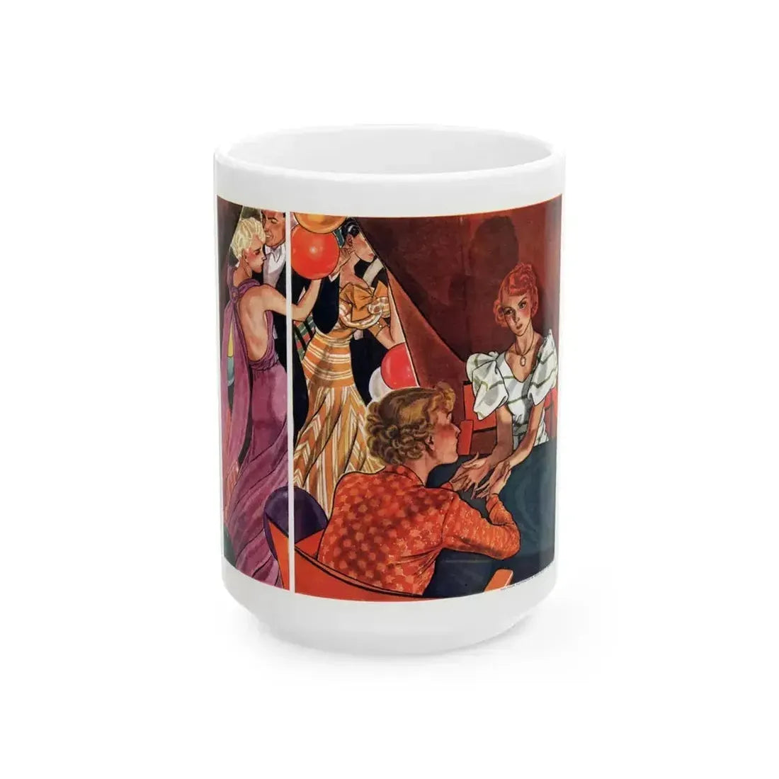Fate in Her Hands (1), The American Magazine, April 1936 - White Coffee Mug 15oz - Go Mug Yourself
