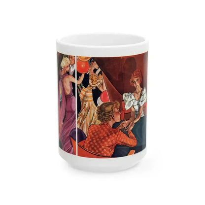 Fate in Her Hands (1), The American Magazine, April 1936 - White Coffee Mug 15oz - Go Mug Yourself