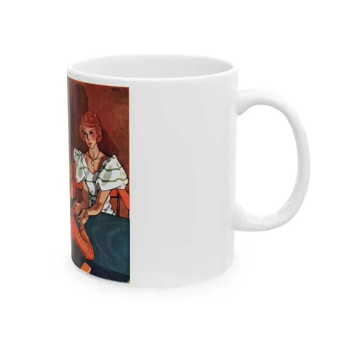 Fate in Her Hands (1), The American Magazine, April 1936 - White Coffee Mug - Go Mug Yourself