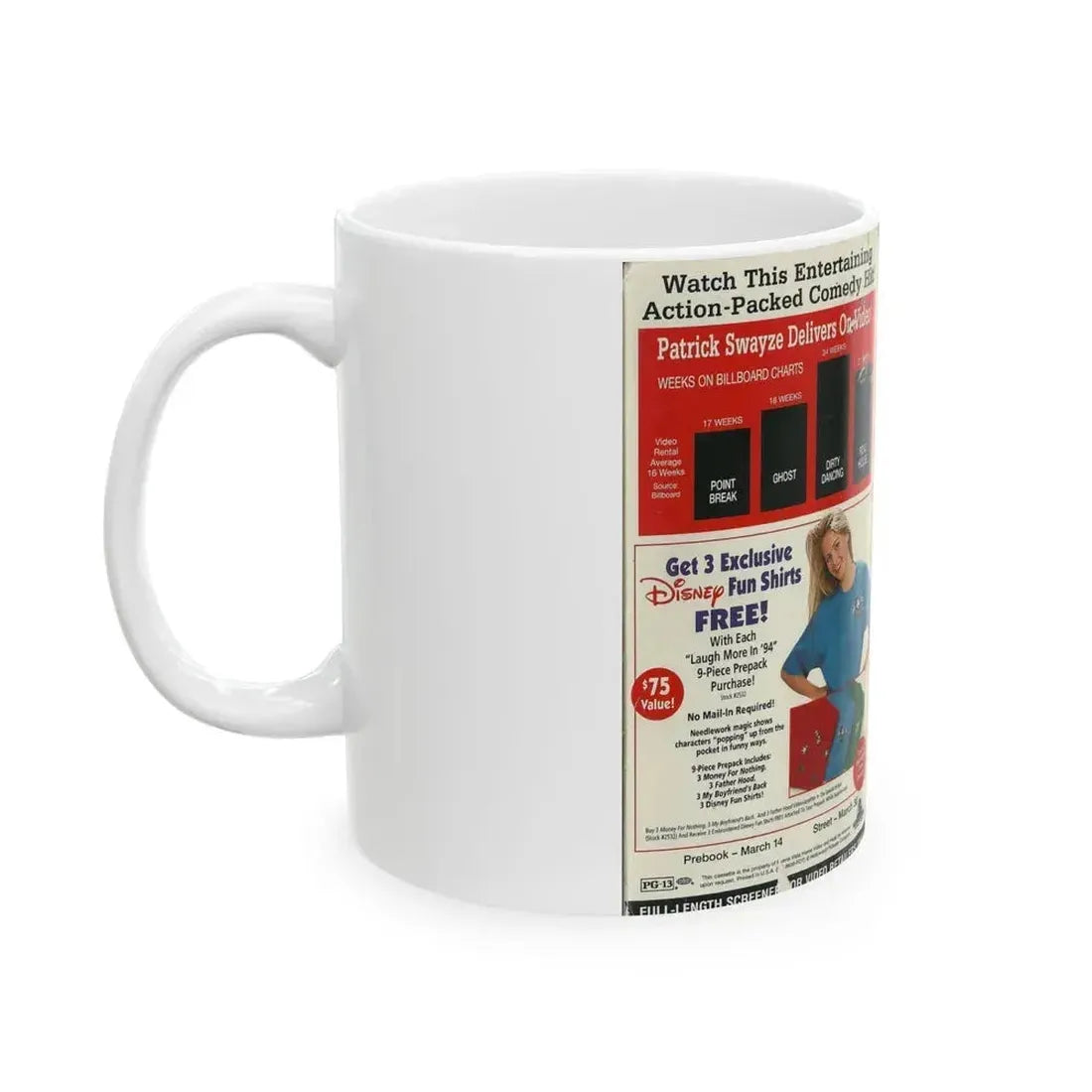 FATHER HOOD FULL LENGTH SCREENER FOR VIDEO RETAILERS ONLY (VHS COVER) - White Coffee Mug - Go Mug Yourself