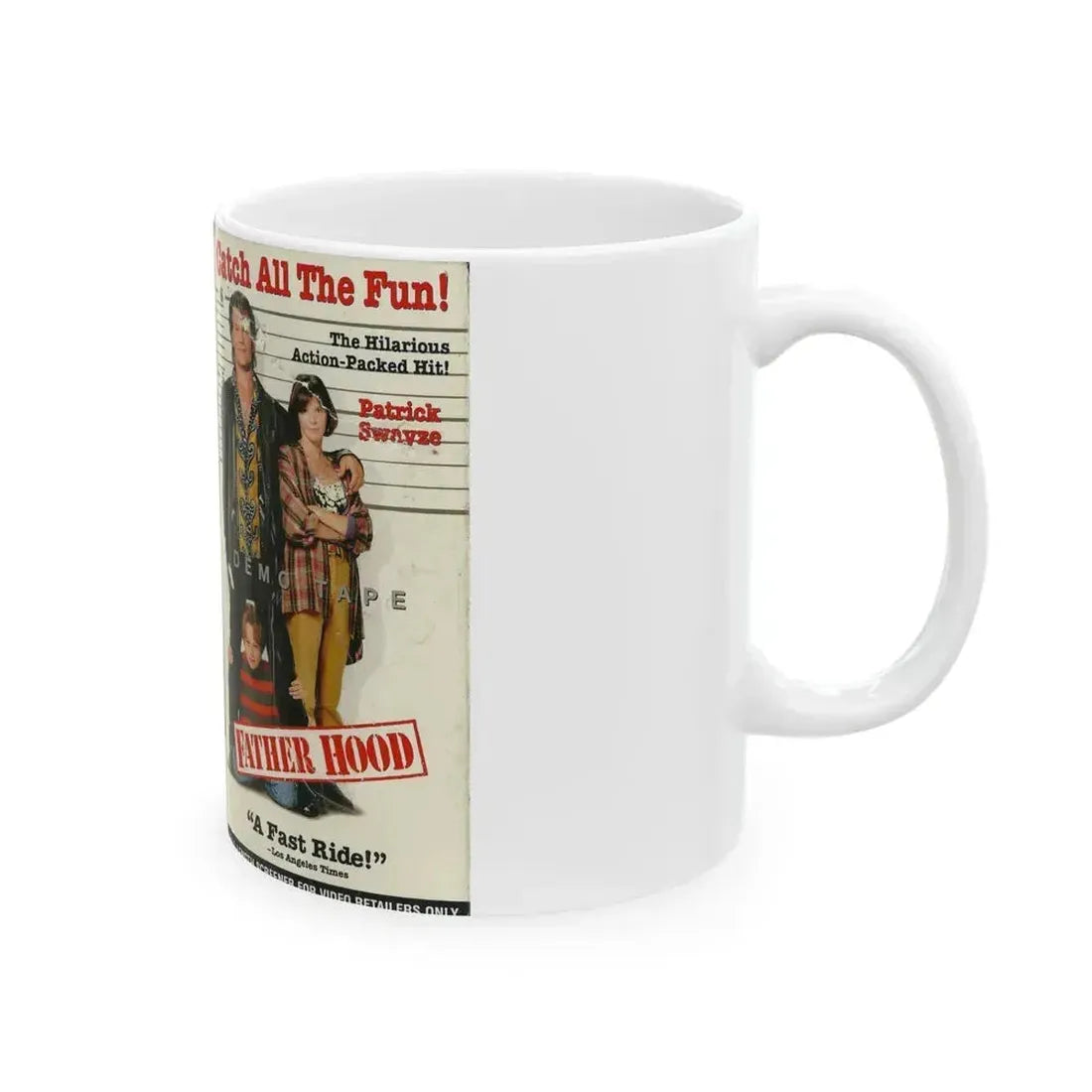 FATHER HOOD FULL LENGTH SCREENER FOR VIDEO RETAILERS ONLY (VHS COVER) - White Coffee Mug - Go Mug Yourself
