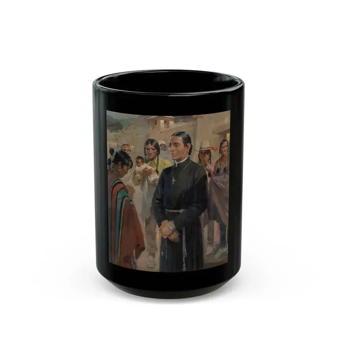 Father Lopez - Black Coffee Mug 15oz - Go Mug Yourself