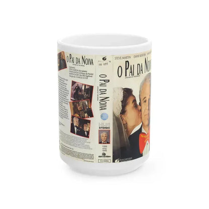 FATHER OF THE BRIDE O PAI DA NOIVA (VHS COVER) - White Coffee Mug 15oz - Go Mug Yourself