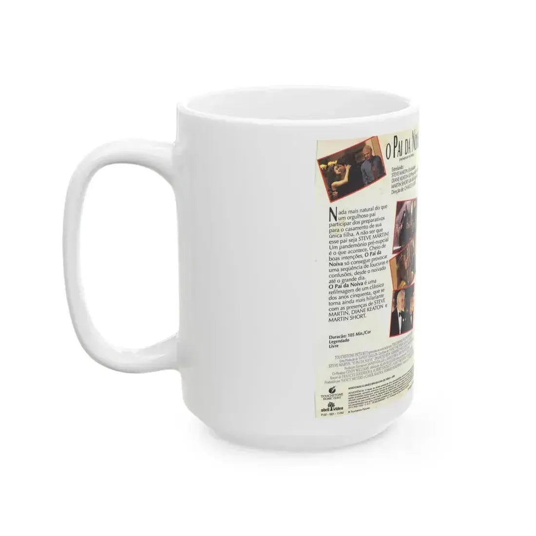 FATHER OF THE BRIDE O PAI DA NOIVA (VHS COVER) - White Coffee Mug - Go Mug Yourself