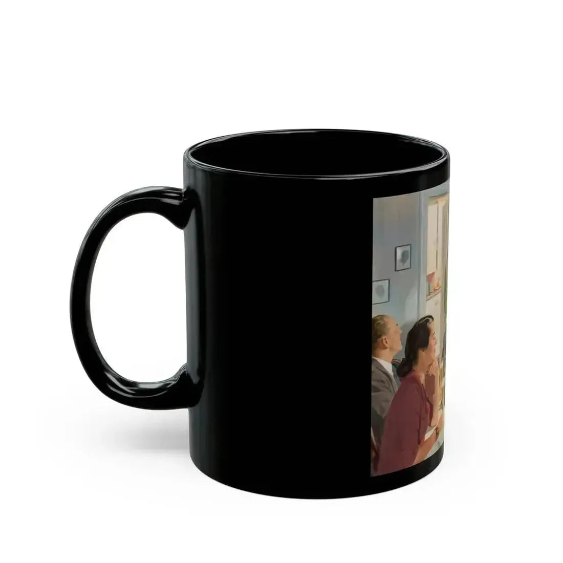 Father's Secret Recipe, Home Life in America, 1952 - Black Coffee Mug - Go Mug Yourself