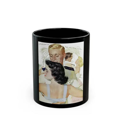 Fathers Can't Win, Ladies' Home Journal, May 1956 - Black Coffee Mug 11oz - Go Mug Yourself