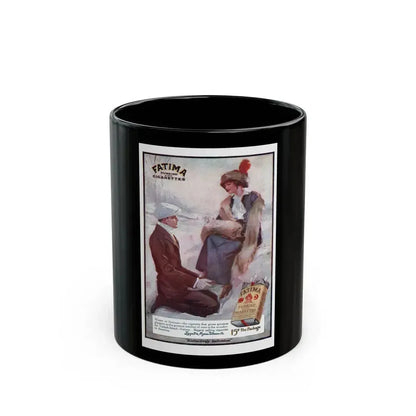Fatima advertisement, Top-Notch magazine, March 15, 1914 - Black Coffee Mug 11oz - Go Mug Yourself