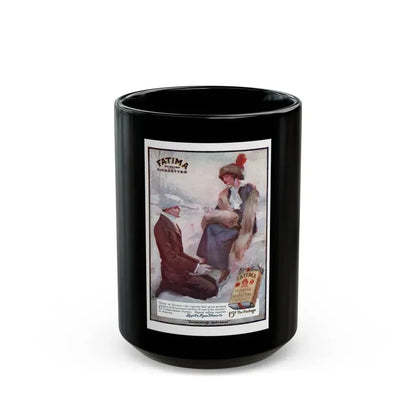 Fatima advertisement, Top-Notch magazine, March 15, 1914 - Black Coffee Mug 15oz - Go Mug Yourself