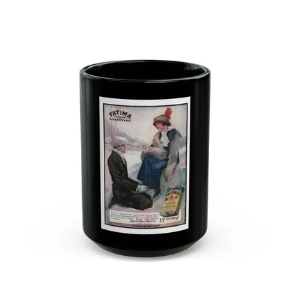 Fatima, backcover from The Popular Magazine, February 15, 1914 - Black Coffee Mug 15oz - Go Mug Yourself