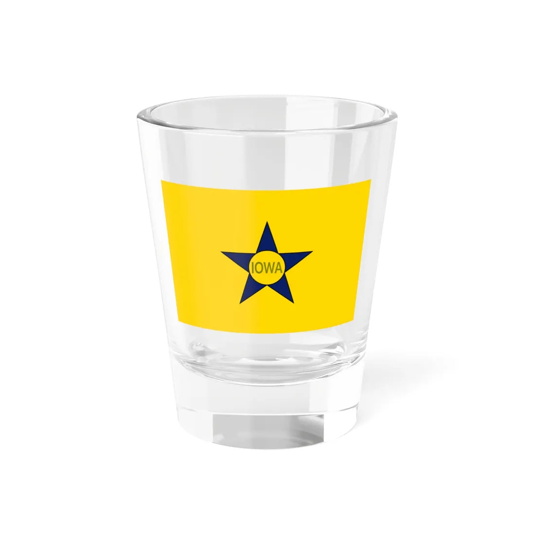 Fatima Cigarettes Iowa flag (United States) Shot Glass 1.5oz 1.5oz - Go Mug Yourself