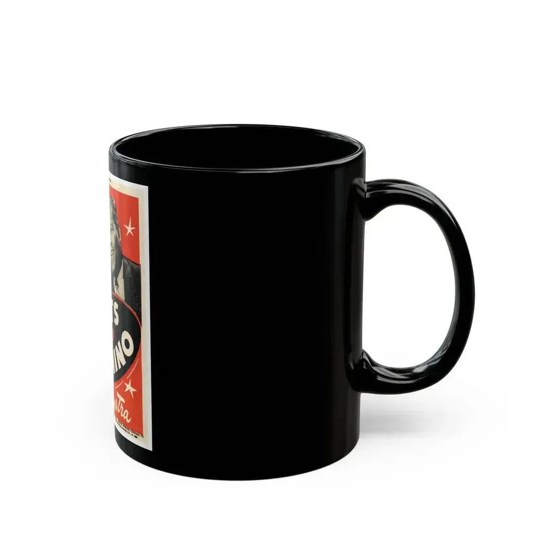 Fats Domino (Music Poster) Black Coffee Mug - Go Mug Yourself