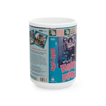 FATTY FINN KOALA FAMILY COLLECTION (VHS COVER) - White Coffee Mug 15oz - Go Mug Yourself