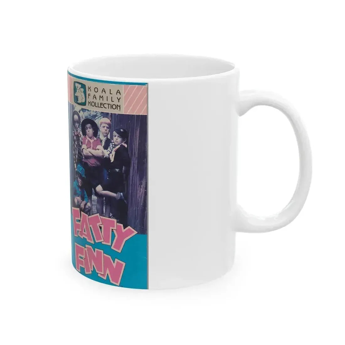 FATTY FINN KOALA FAMILY COLLECTION (VHS COVER) - White Coffee Mug - Go Mug Yourself