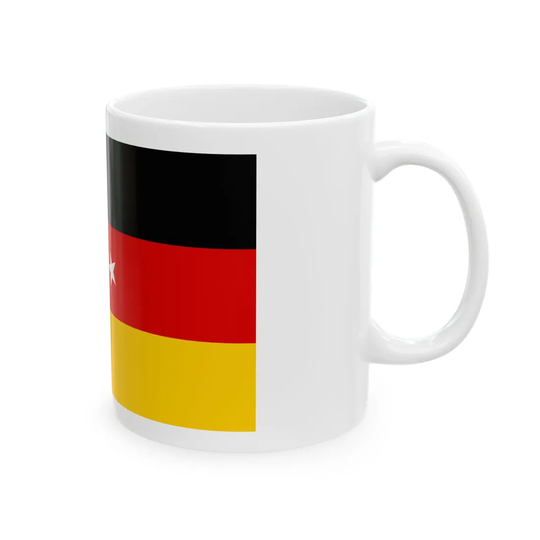 Faux drapeau germano-turc (Germany) White Coffee Mug - Go Mug Yourself
