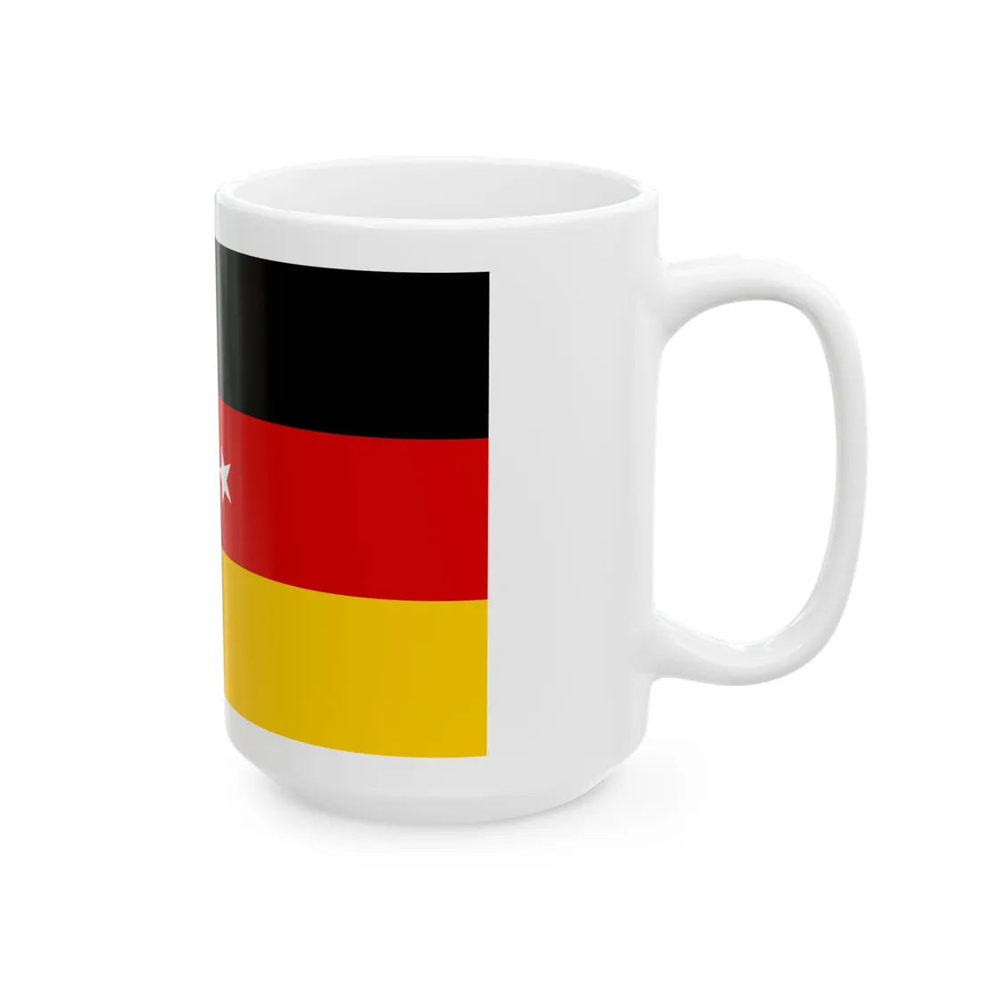 Faux drapeau germano-turc (Germany) White Coffee Mug - Go Mug Yourself