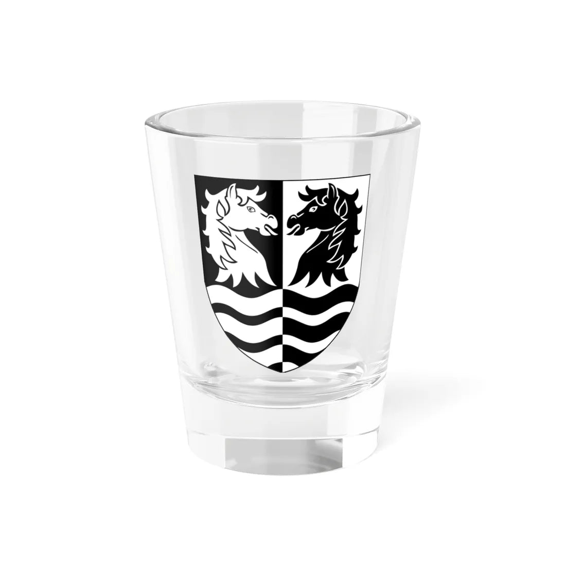 Faxe Kommune coa (Denmark) (Coat of Arms) Shot Glass 1.5oz 1.5oz - Go Mug Yourself