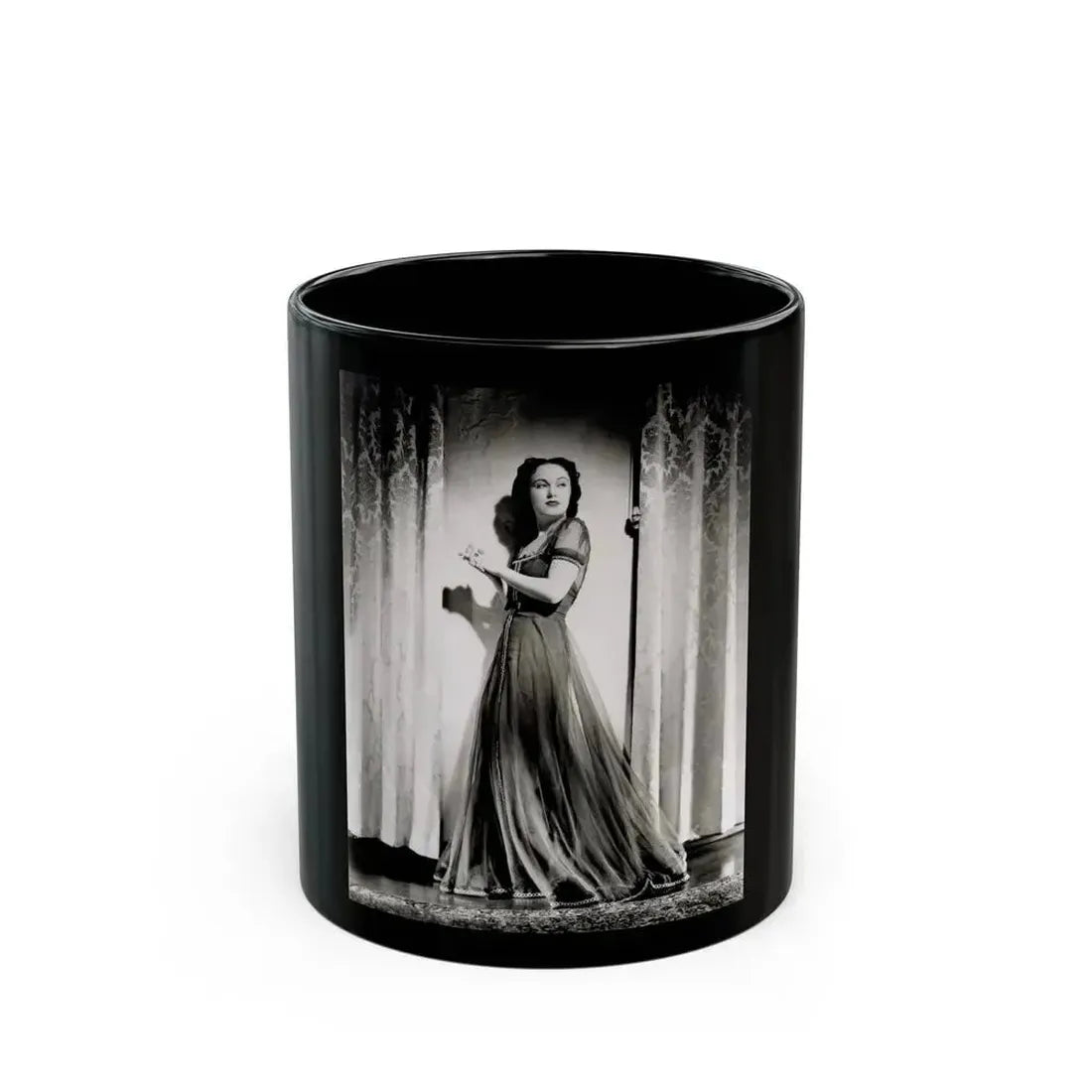 Fay Wray #11 (Vintage Female Icon) Black Coffee Mug 11oz - Go Mug Yourself