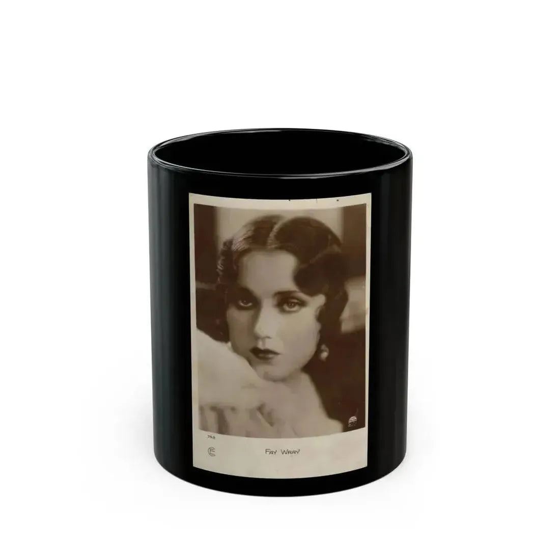 Fay Wray #117 (Vintage Female Icon) Black Coffee Mug 11oz - Go Mug Yourself