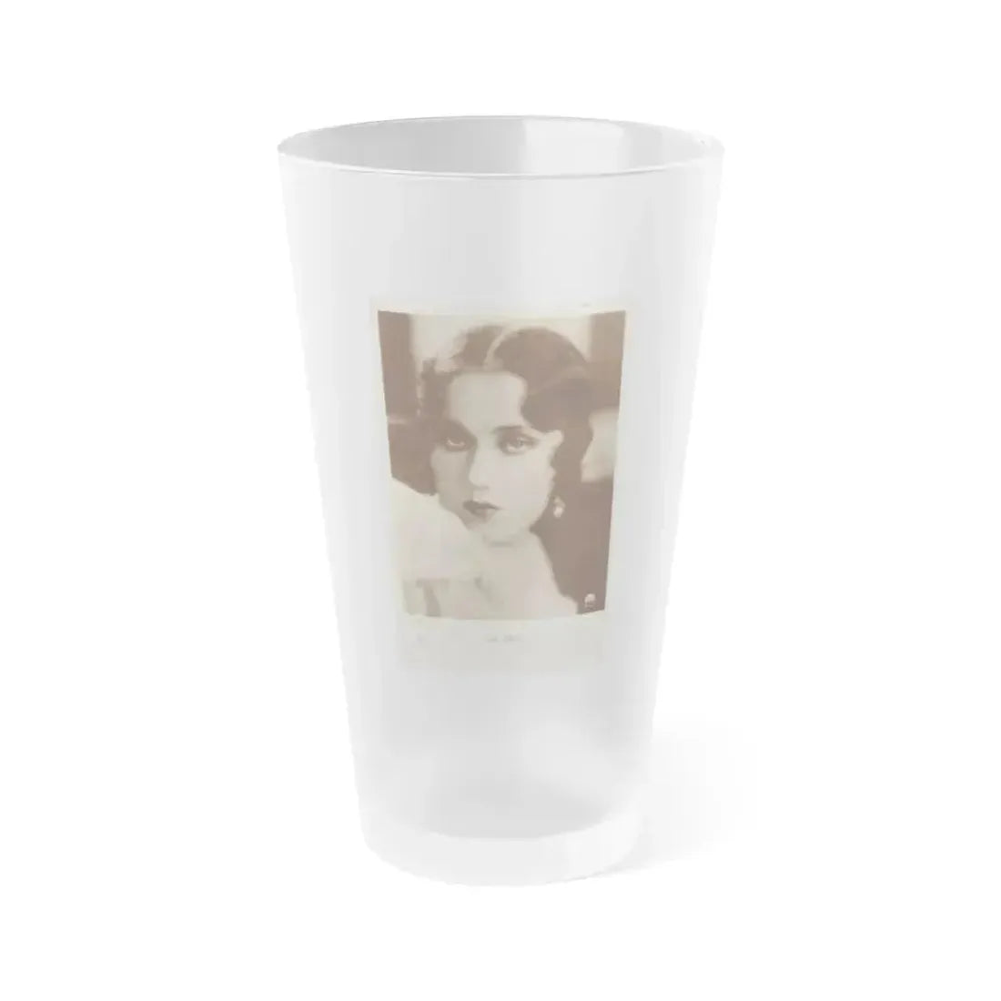 Fay Wray #117 (Vintage Female Icon) Frosted Pint Glass 16oz 16oz Frosted - Go Mug Yourself