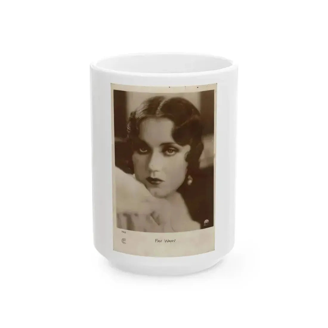 Fay Wray #117 (Vintage Female Icon) White Coffee Mug 15oz - Go Mug Yourself