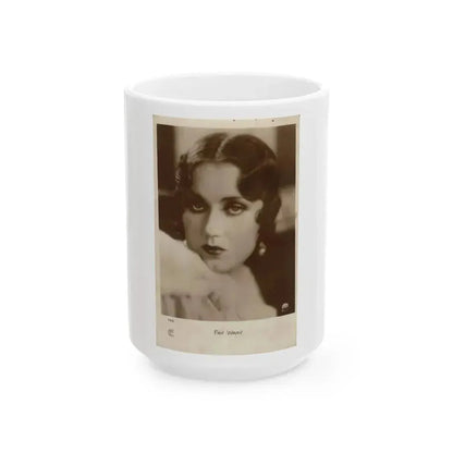 Fay Wray #117 (Vintage Female Icon) White Coffee Mug 15oz - Go Mug Yourself
