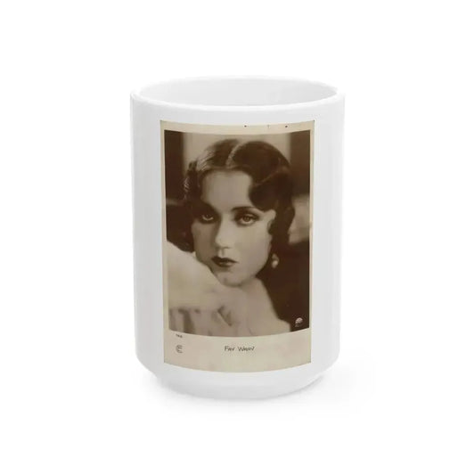 Fay Wray #117 (Vintage Female Icon) White Coffee Mug 15oz - Go Mug Yourself