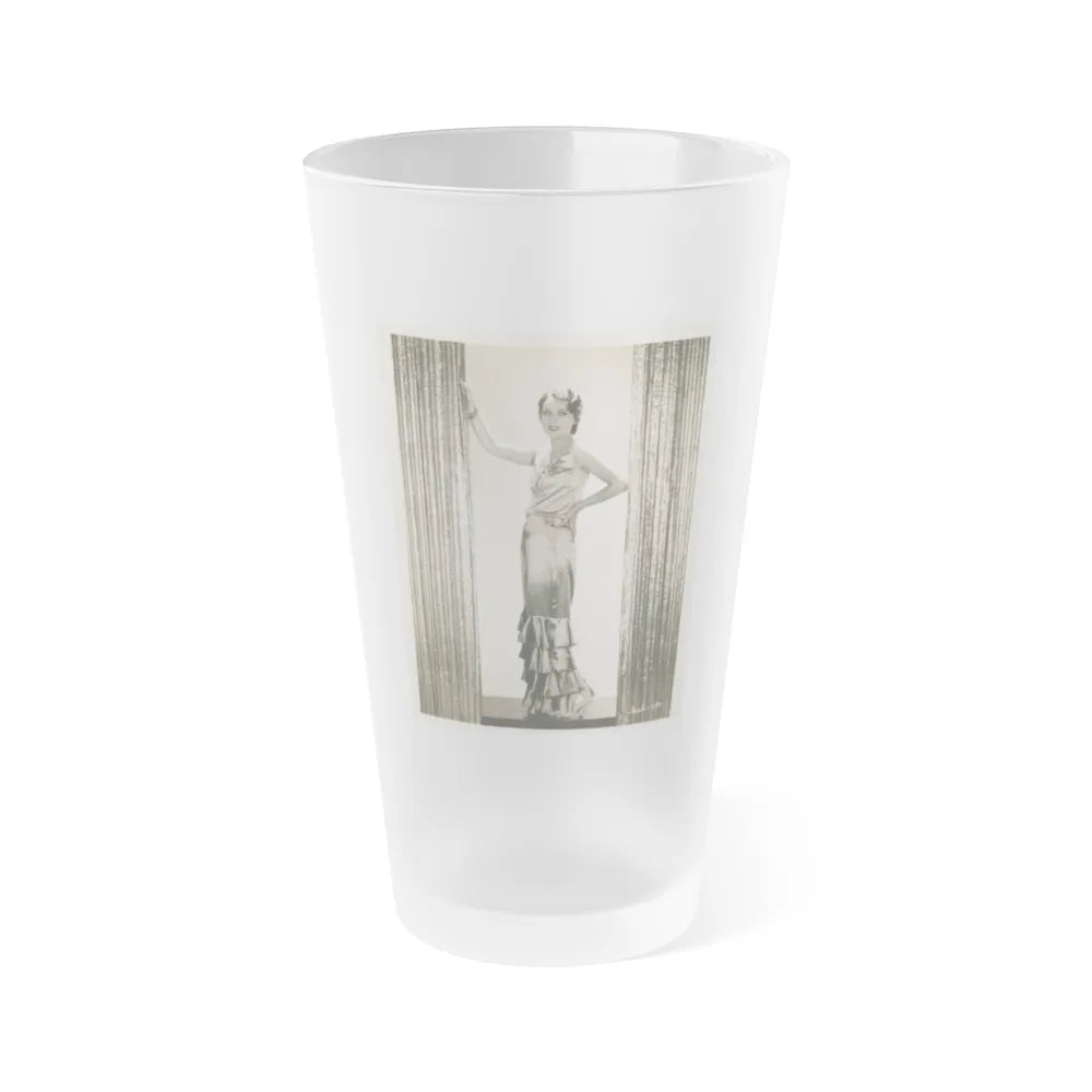 Fay Wray #119 (Vintage Female Icon) Frosted Pint Glass 16oz-16oz-Frosted-Go Mug Yourself