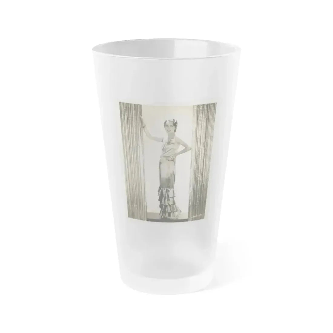 Fay Wray #119 (Vintage Female Icon) Frosted Pint Glass 16oz 16oz Frosted - Go Mug Yourself