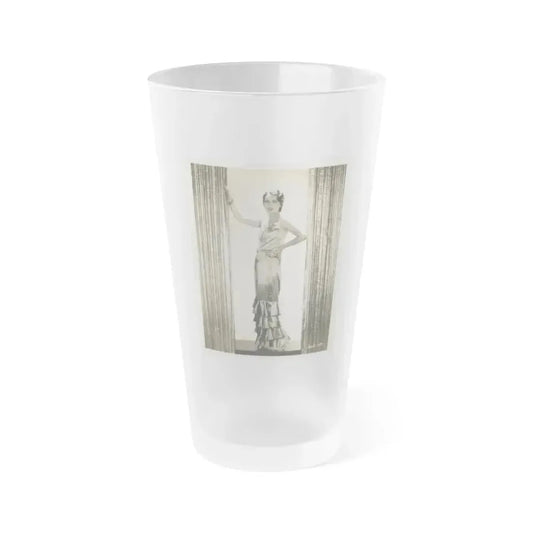 Fay Wray #119 (Vintage Female Icon) Frosted Pint Glass 16oz 16oz Frosted - Go Mug Yourself