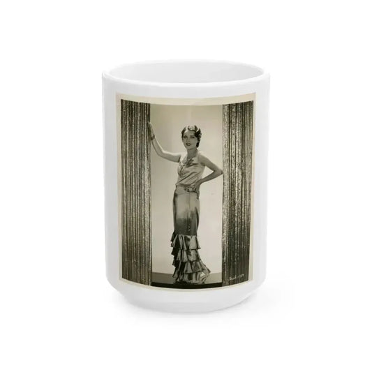 Fay Wray #119 (Vintage Female Icon) White Coffee Mug 15oz - Go Mug Yourself