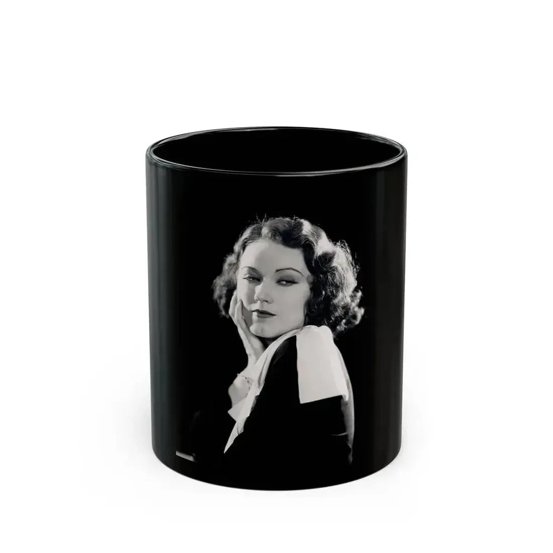 Fay Wray #12 (Vintage Female Icon) Black Coffee Mug 11oz - Go Mug Yourself