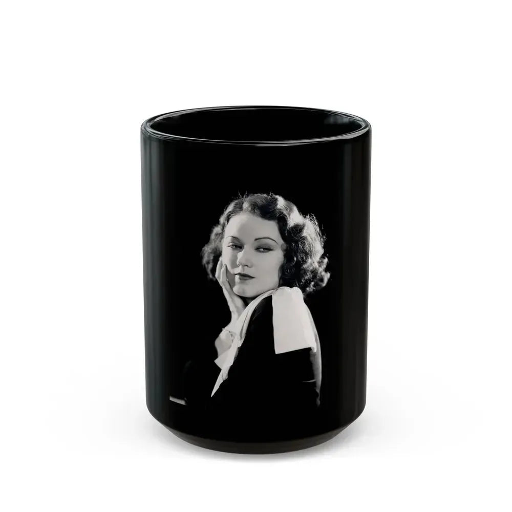 Fay Wray #12 (Vintage Female Icon) Black Coffee Mug 15oz - Go Mug Yourself