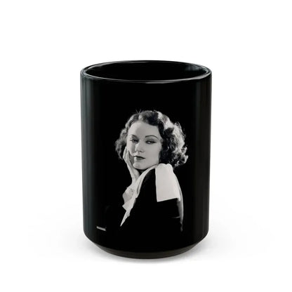 Fay Wray #12 (Vintage Female Icon) Black Coffee Mug 15oz - Go Mug Yourself