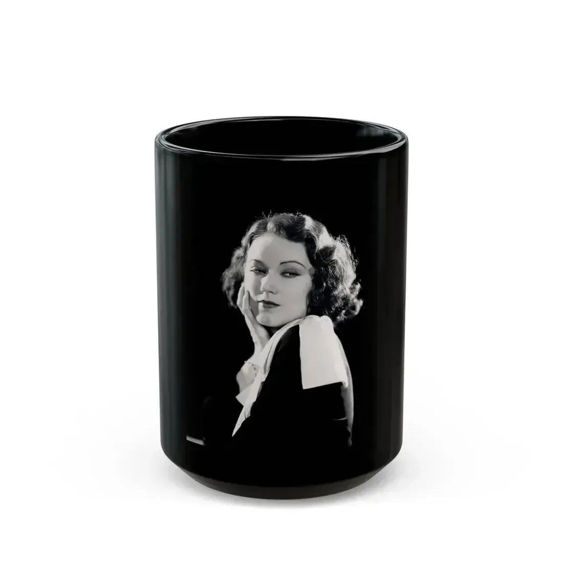 Fay Wray #12 (Vintage Female Icon) Black Coffee Mug 15oz - Go Mug Yourself