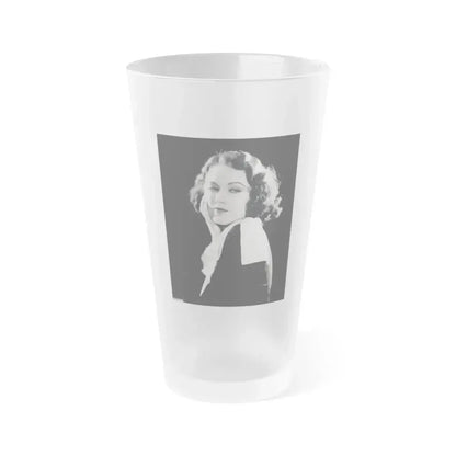 Fay Wray #12 (Vintage Female Icon) Frosted Pint Glass 16oz 16oz Frosted - Go Mug Yourself