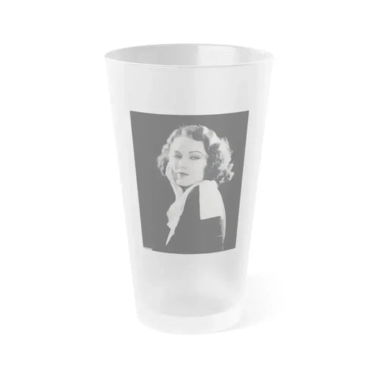 Fay Wray #12 (Vintage Female Icon) Frosted Pint Glass 16oz 16oz Frosted - Go Mug Yourself