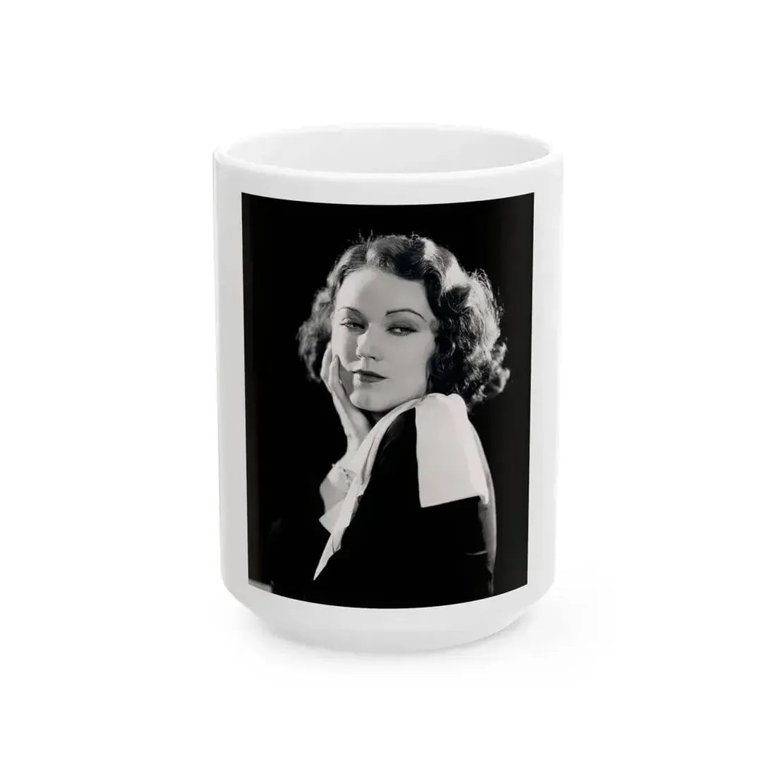 Fay Wray #12 (Vintage Female Icon) White Coffee Mug 15oz - Go Mug Yourself