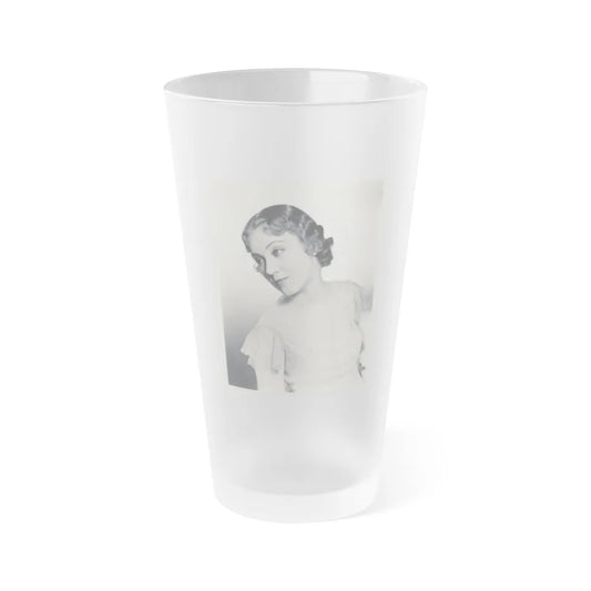 Fay Wray #121 (Vintage Female Icon) Frosted Pint Glass 16oz-16oz-Frosted-Go Mug Yourself