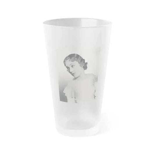 Fay Wray #121 (Vintage Female Icon) Frosted Pint Glass 16oz 16oz Frosted - Go Mug Yourself