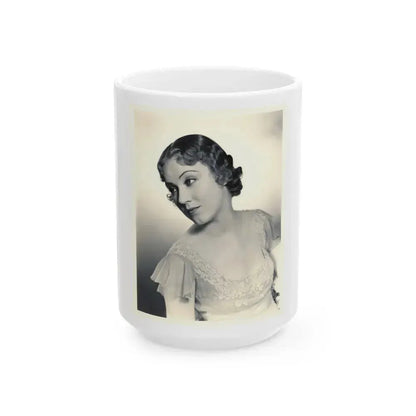 Fay Wray #121 (Vintage Female Icon) White Coffee Mug 15oz - Go Mug Yourself