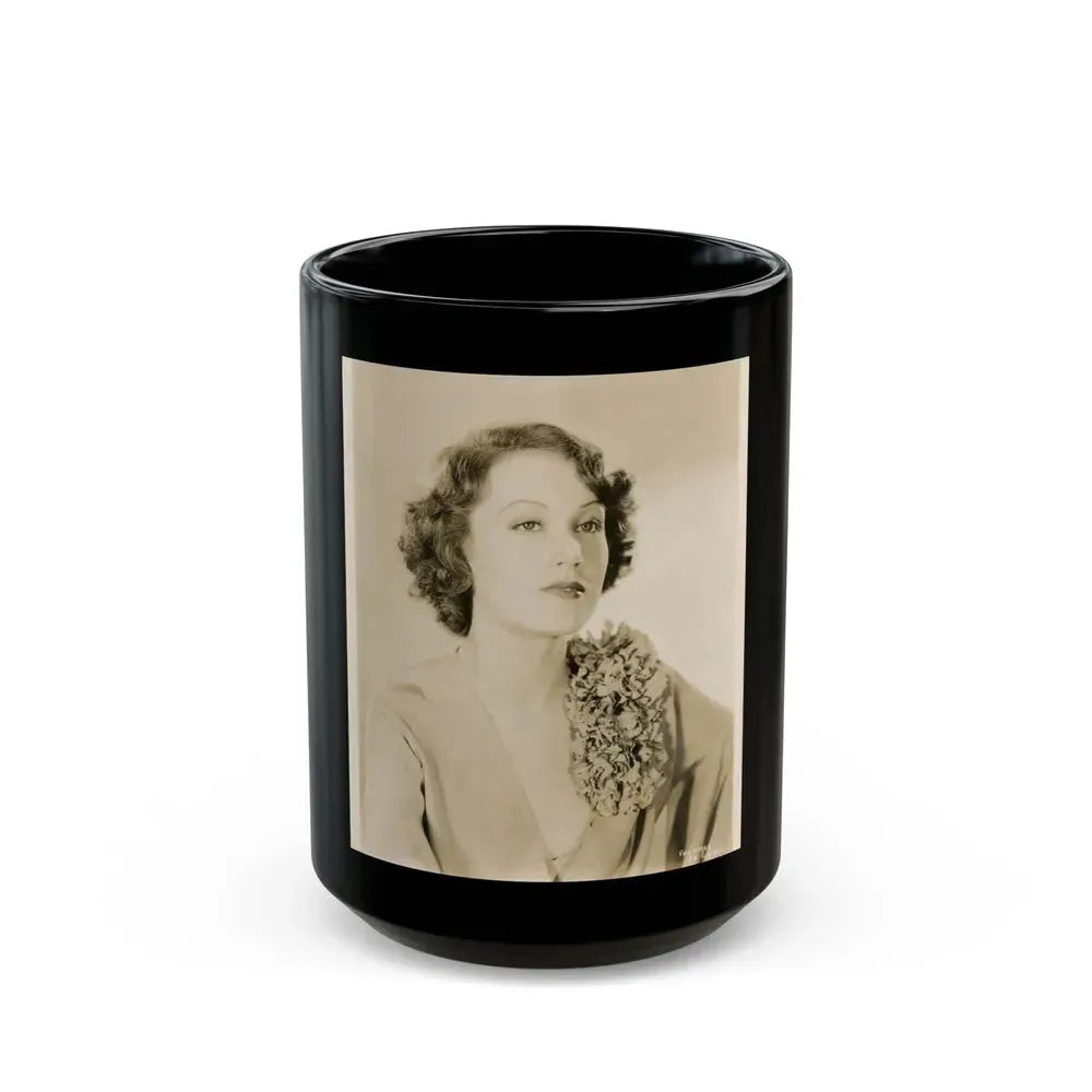 Fay Wray #122 (Vintage Female Icon) Black Coffee Mug 15oz - Go Mug Yourself