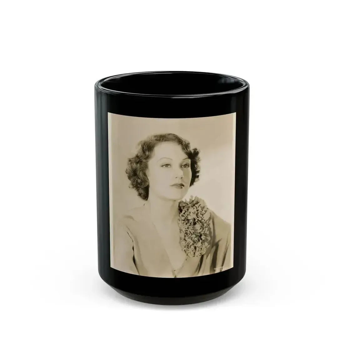 Fay Wray #122 (Vintage Female Icon) Black Coffee Mug 15oz - Go Mug Yourself