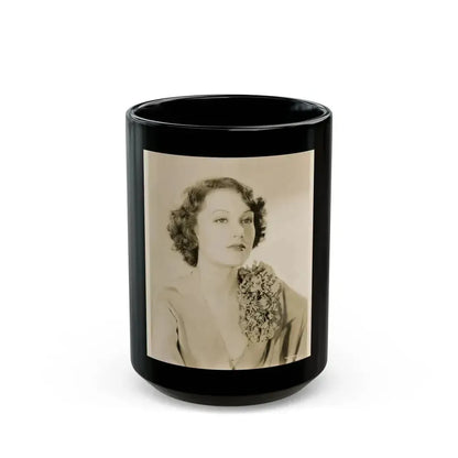 Fay Wray #122 (Vintage Female Icon) Black Coffee Mug 15oz - Go Mug Yourself
