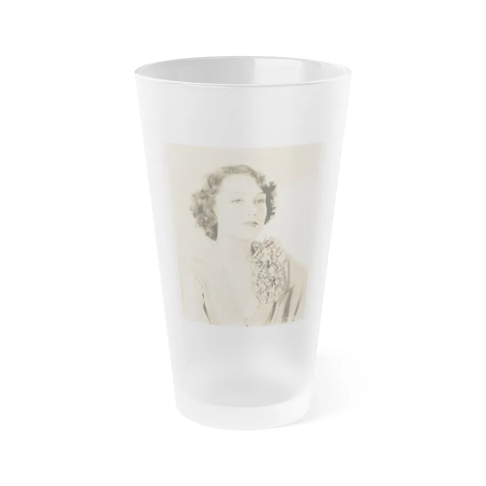 Fay Wray #122 (Vintage Female Icon) Frosted Pint Glass 16oz-16oz-Frosted-Go Mug Yourself